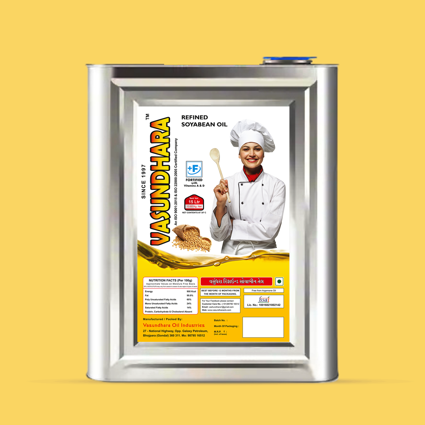 Pure Goodness of Soybean Oil 15L– Your Ultimate Companion